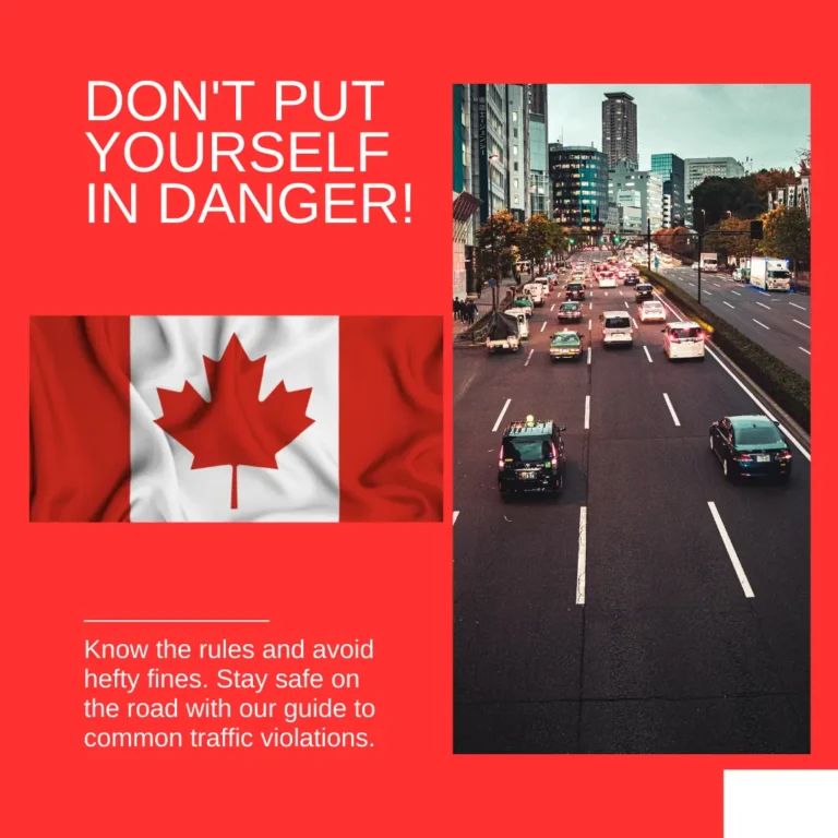 Road Rules and Fines in Canada