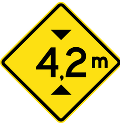 warning height